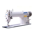 JUKI DDL8100eH/X73141 Heavy Duty Large Capacity Bobbin, 7mm Stitch Length Single Needle Lockstitch Assembled with Servo Motor, Table and Stand Included