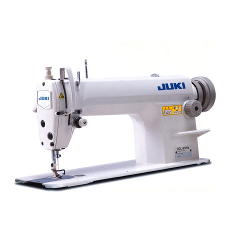 JUKI DDL8100eH/X73141 Heavy Duty Large Capacity Bobbin, 7mm Stitch Length Single Needle Lockstitch Assembled with Servo Motor, Table and Stand Included