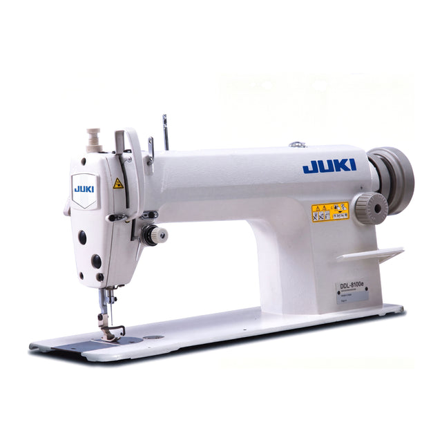 JUKI DDL8100eH/X73141 Heavy Duty Large Capacity Bobbin, 7mm Stitch Length Single Needle Lockstitch Assembled with Servo Motor, Table and Stand Included