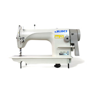 JUKI DDL-8700 Single Needle Lockstitch Industrial Sewing Machine Assembled with Servo Motor, Table and Stand Included