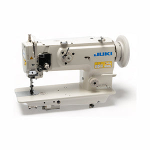 JUKI DNU-1541S — Máquina costura de arrastre triple de una aguja, uso pesado, ensamblada lista para usar, con servomotor, mesa y base incluidas