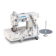 JUKI MF-7523C11 3 Needle Flatbed Coverstitch for Binding Industrial Sewing Machine with Table and Servo Motor Included Included