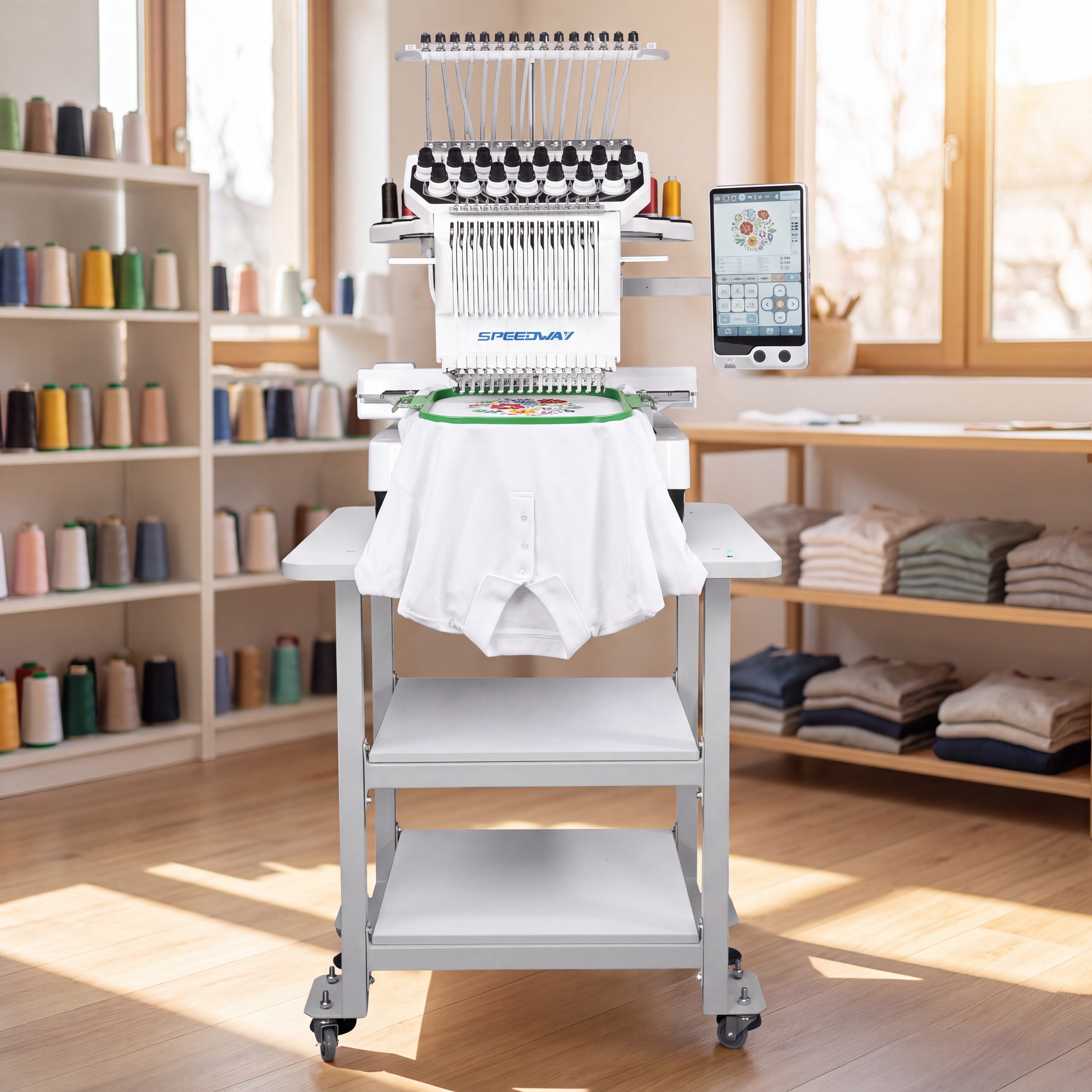 SPEEDWAY® BF-1500 – 15-Needle Computerized Embroidery Machine