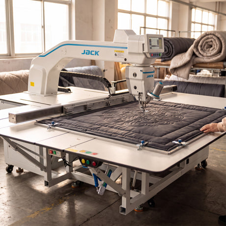JACK M9-A-SS-F13-X Anti-Thread-Breakage Large Format Pattern & Quilting Machine (1400mm x 950mm) - Complete Industrial CNC Unit, Ships Assembled