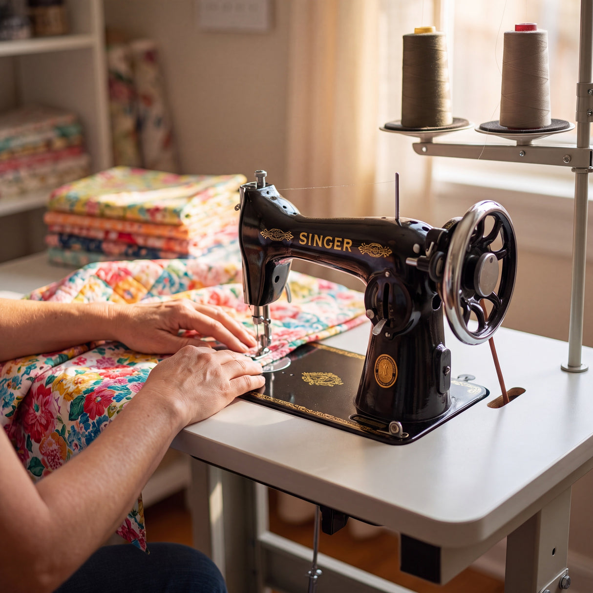 SINGER® 15CD – Straight-Stitch Sewing Machine – Pre-Installed With 90W Motor & Foot Pedal