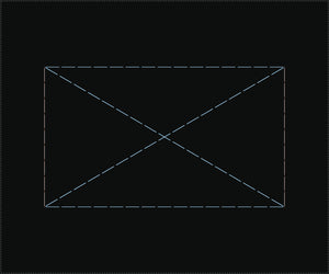 Box-X tack stitch pattern for straps and webbing, 44 × 26 mm, as a Dahao .NSP file