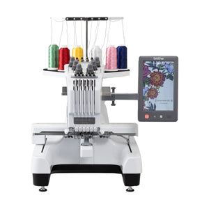 BROTHER PR-680W – 6-Needle Computerized Embroidery Machine – Complete Setup