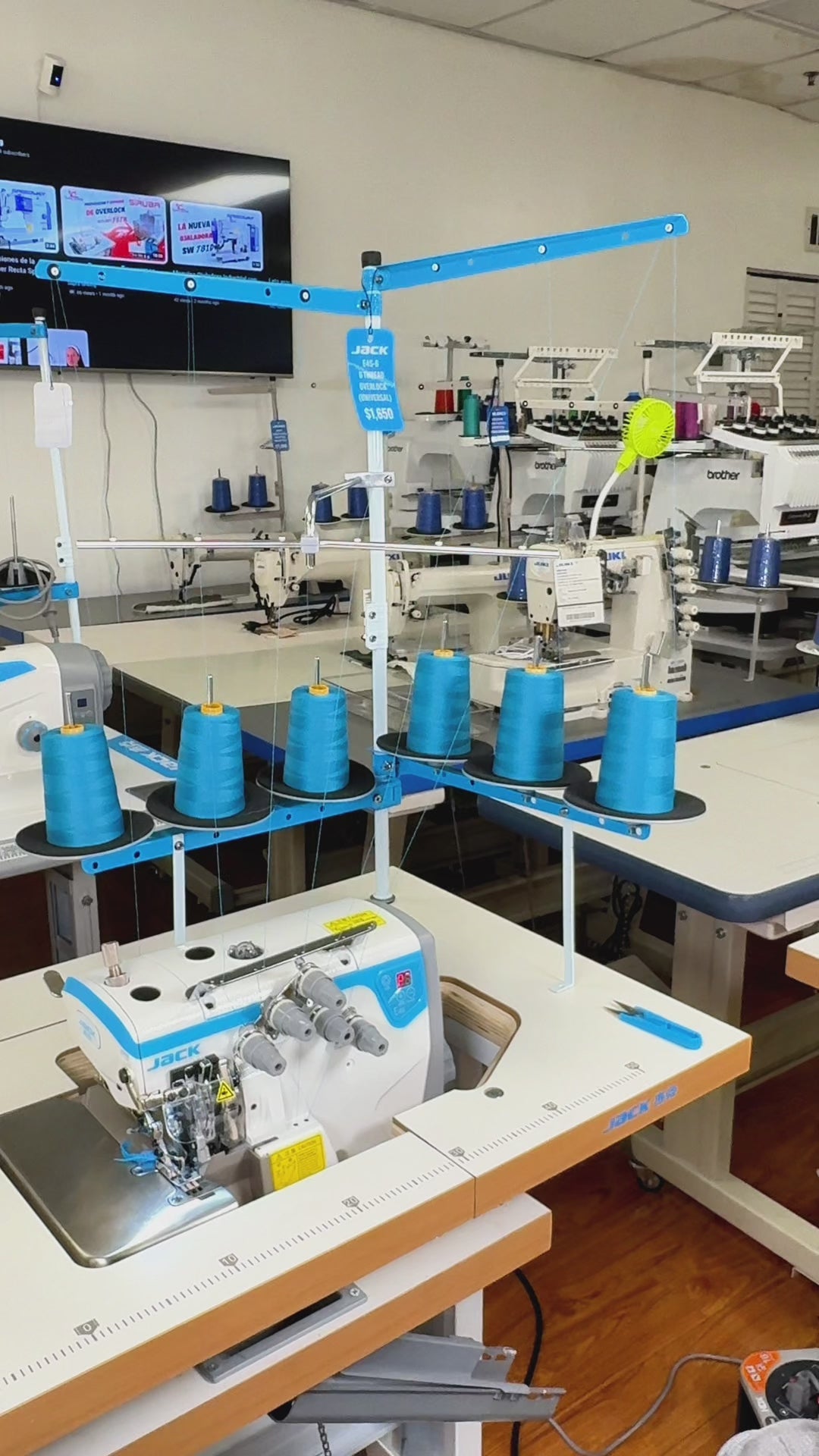 JACK E4S-6-03/333 6 Thread Universal Overlock Industrial Sewing