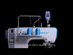 JACK S7-91T Full Function, Touch Screen Single Needle Post-bed Top, Bottom and Needle Feed Lockstitch Industrial Sewing Machine with Servo Motor, Table and Stand Included