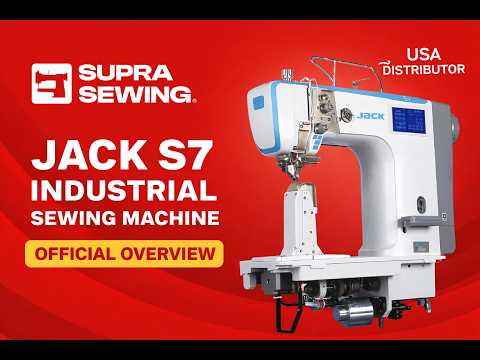 JACK S7-91T — Máquina lockstitch industrial de arrastre triple de cama de poste de una aguja, mesa y base incluidas