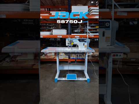 JACK JK-58750J-A-105 — Máquina lockstitch industrial de dos agujas, mesa y base incluidas