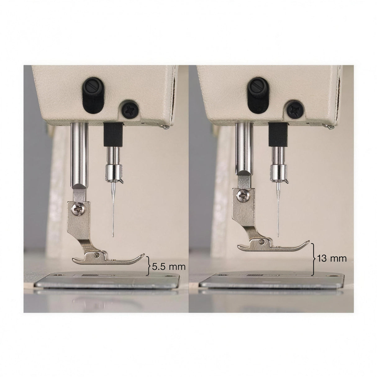 SINGER 20U-105C — Máquina lockstitch de pespunte recto y zig-zag de una aguja, ensamblada lista para usar con servomotor, mesa y base incluidas