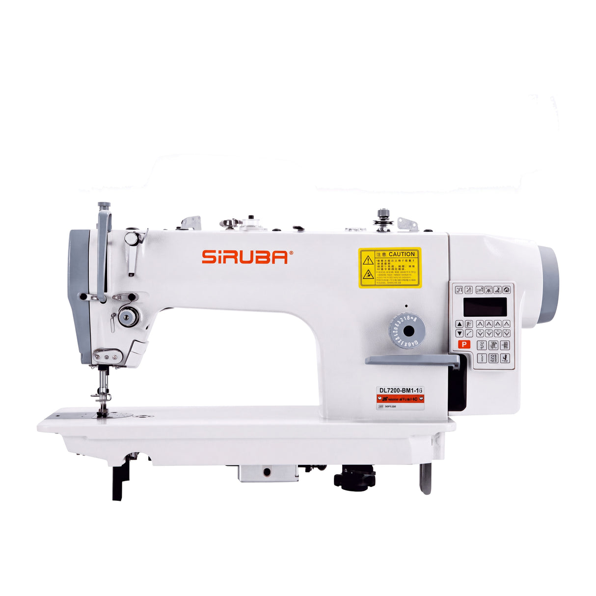 SIRUBA DL-7200-BM1-16 Single Needle Direct Drive Fully Automatic Drop Feed Lockstitch Industrial Sewing Assembled with Table and Stand