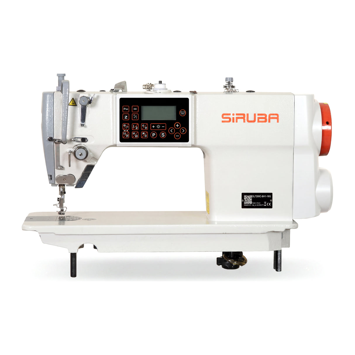 SIRUBA® DL7200C-BH1-16Q – Single Needle Direct Drive Lockstitch for Heavy Materials – Complete Setup, Table & Stand Included