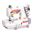 SIRUBA F007K-W122-356/FHA 3 Needle Flat Bed Coverstitch Industrial Sewing Machine Assembled with Table and Servo Motor Included