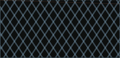 Double Diamond quilting pattern as an SLW stitch file for a CNC pattern sewing machine, 25 x 12 in