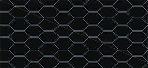Wide Hex quilting pattern SLW file preview for a CNC template sewing machine