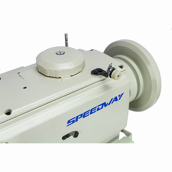 SPEEDWAY SW-1510L/DA/VS Single Needle Heavy Duty Unison Feed Walking Foot Sewing Machine Assembled with Table and Servo Motor Included