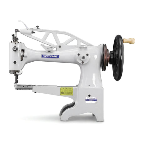 SPEEDWAY SW 2971 Single Needle Cylinder Bed Patcher Shoe Repair and Leather Mending Industrial Sewing Machine - Complete Setup, Table, Stand Included