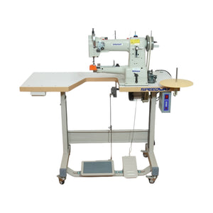 SPEEDWAY® SW-335L – Cylinder-Bed Heavy Duty Walking Foot Machine – Complete Setup, Table & Stand Included