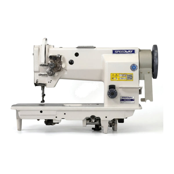 SPEEDWAY® SW-4400N Single Needle Heavy Duty Unison Feed Walking Foot Sewing Machine Assembled with Servo Motor, Table and Stand Included