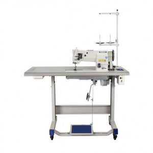 SPEEDWAY® SW-4400N Single Needle Heavy Duty Unison Feed Walking Foot Sewing Machine Assembled with Servo Motor, Table and Stand Included