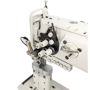 SPEEDWAY® SW1760L/VS Double Needle Post Bed Heavy Duty Unison Feed Walking Foot Sewing Machine Assembled with Table and Stand Included
