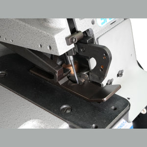 SPEEDWAY SW2502K Single Needle 2-Thread Carpet Overedging Industrial Sewing Machine with 12mm Overedge Width for Car, Boat & Area Carpets - Complete Setup, Table & Stand Included