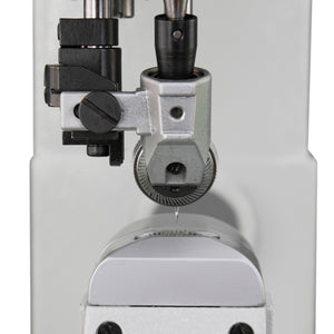 Supra Sewing Online, Llc Speedway SW 9910 industrial sewing machine needle and roller foot detail. For leather, caps, and footwear.