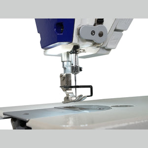 SPEEDWAY SW 8000 A Single Needle Direct Drive Fully Automatic Stepper Motor Drop Feed Lockstitch Industrial Sewing Assembled with Table and Stand with Wheels